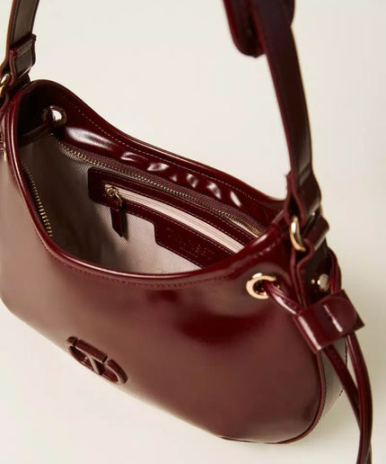 Borsa hobo 'Glossy' con stringhe - Piedi Folli