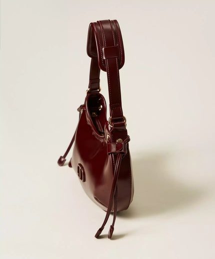 Borsa hobo 'Glossy' con stringhe - Piedi Folli
