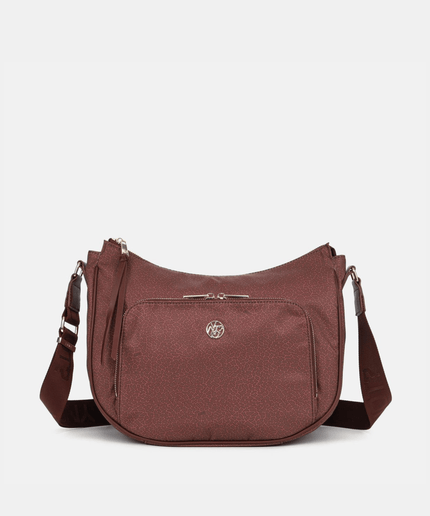 Borsa Hobo Large Donna Cloud In Tessuto Logato - Piedi Folli