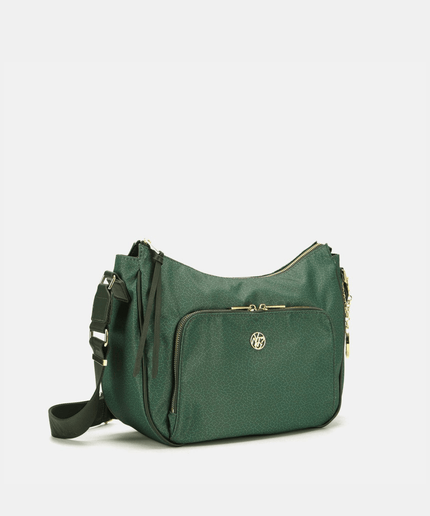 Borsa Hobo Large Donna Cloud In Tessuto Logato - Piedi Folli