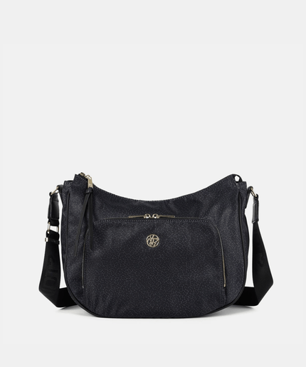 Borsa Hobo Large Donna Cloud In Tessuto Logato - Piedi Folli