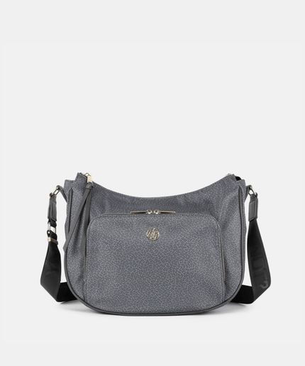 Borsa Hobo Large Donna Cloud In Tessuto Logato - Piedi Folli