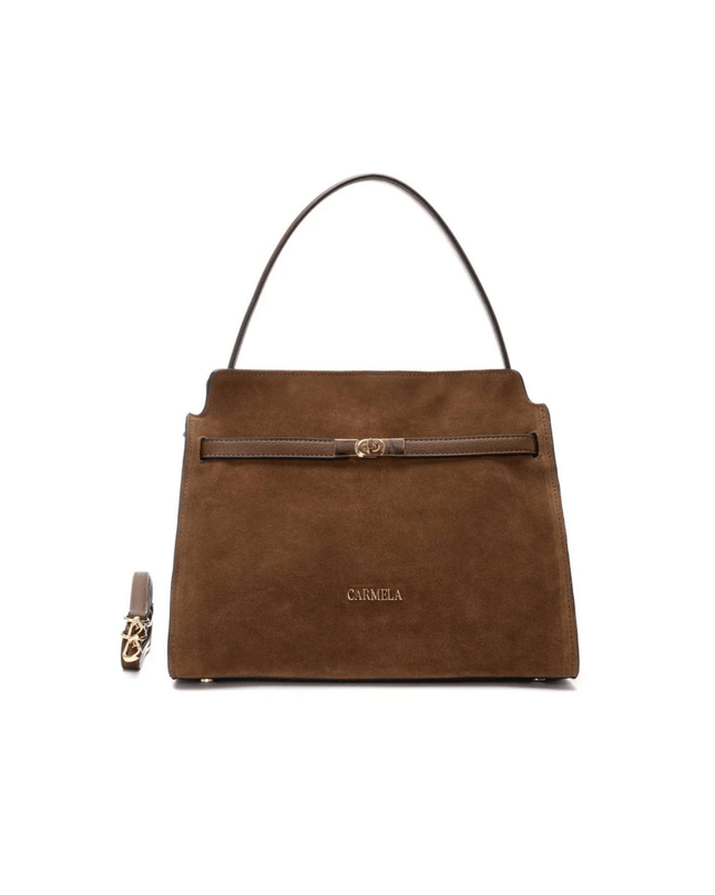 Borsa in pelle camel - Piedi Folli