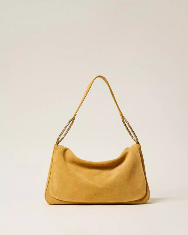 Borsa ‘Liliane’ grande in suede - Piedi Folli