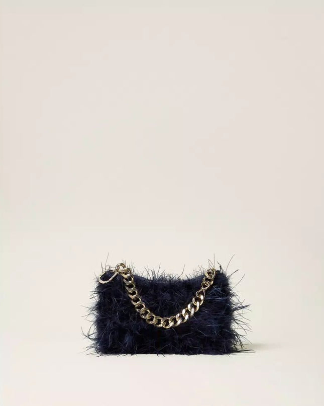 Borsa Liliane in raso con piume - Piedi Folli