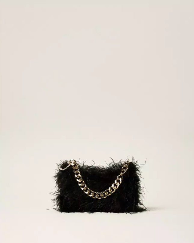 Borsa Liliane in raso con piume - Piedi Folli