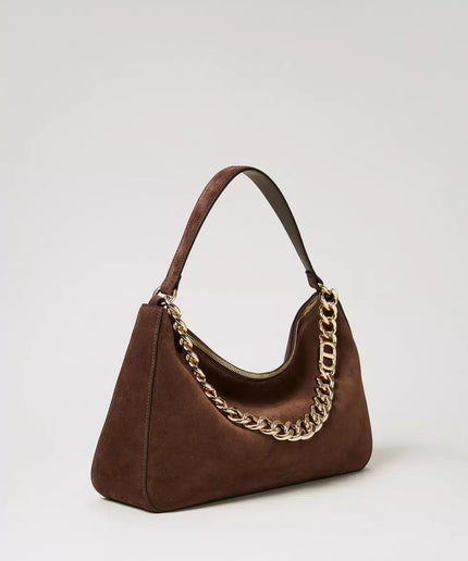 Borsa 'Liliane' media in suede - Piedi Folli