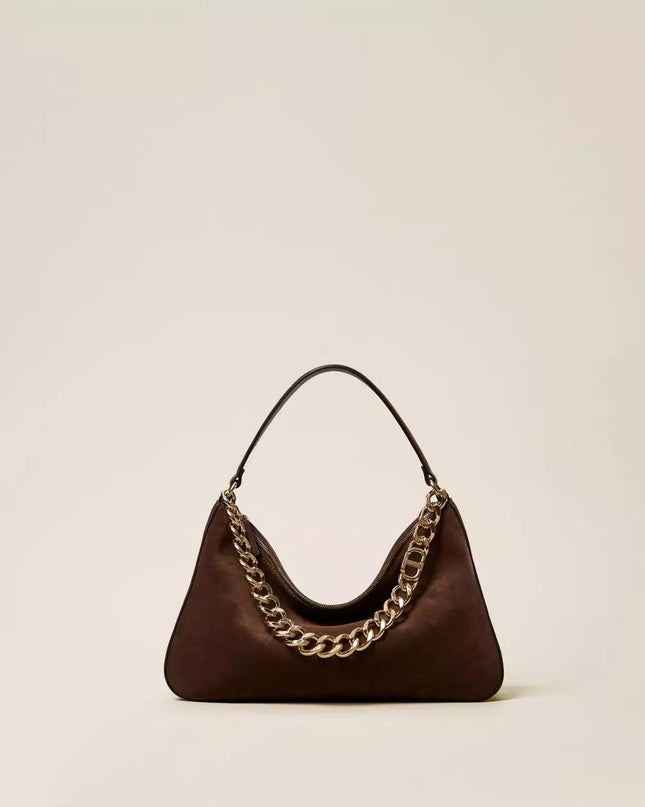 Borsa 'Liliane' media in suede - Piedi Folli