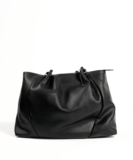 Borsa morbida con grana nera - Piedi Folli