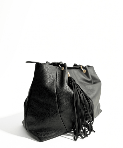Borsa morbida con grana nera - Piedi Folli