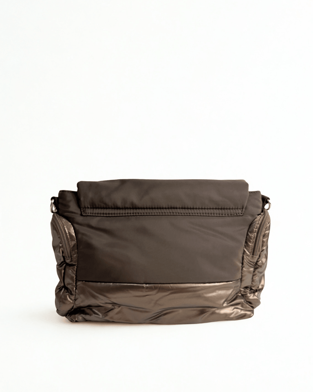 Borsa nylon dark brown - Piedi Folli