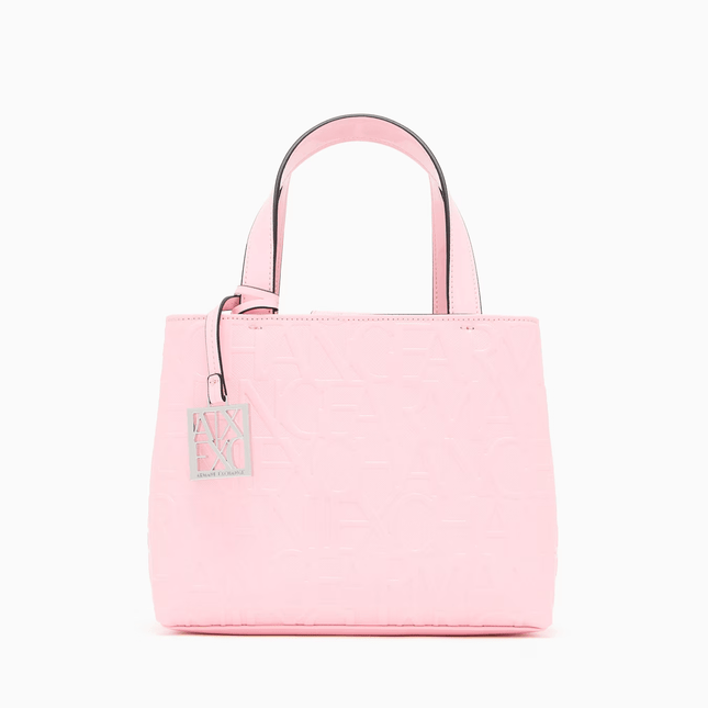 Borsa piccola a mano con logo allover - Piedi Folli
