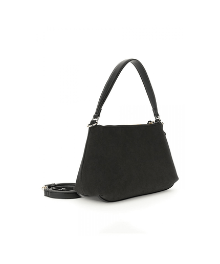 Borsa sacca in microfibra effetto suede con rifiniture effetto pelle - Piedi Folli