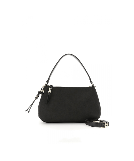 Borsa sacca in microfibra effetto suede con rifiniture effetto pelle - Piedi Folli