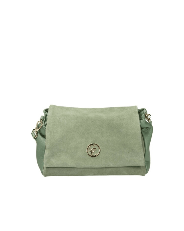 Borsa scamosciata con tracolla - Piedi Folli