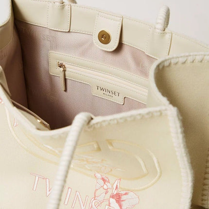 Borsa shopper ‘Bohémienne’ con ricamo - Piedi Folli