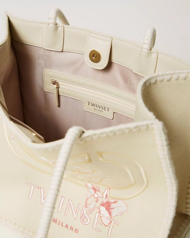 Borsa shopper ‘Bohémienne’ con ricamo - Piedi Folli