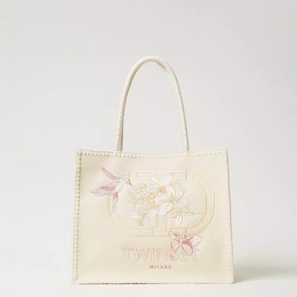 Borsa shopper ‘Bohémienne’ con ricamo - Piedi Folli