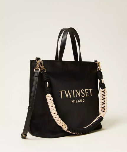 Borsa shopper con logo - Piedi Folli