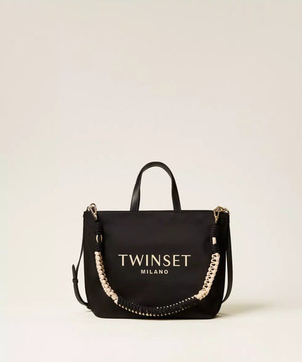 Borsa shopper con logo - Piedi Folli