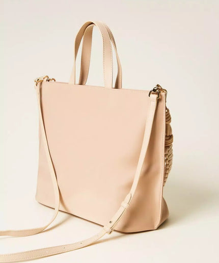 Borsa shopper con logo - Piedi Folli