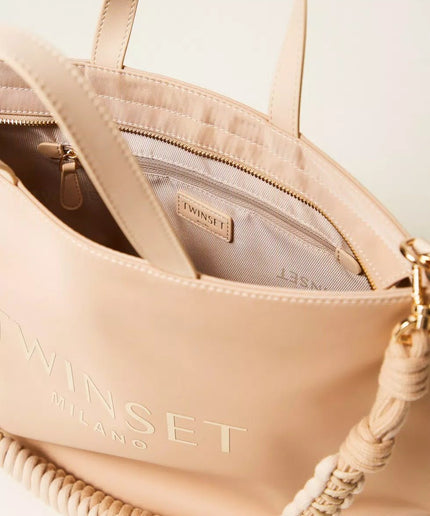 Borsa shopper con logo - Piedi Folli