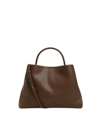 Borsa shopper con tasca e lock Oval T - Piedi Folli