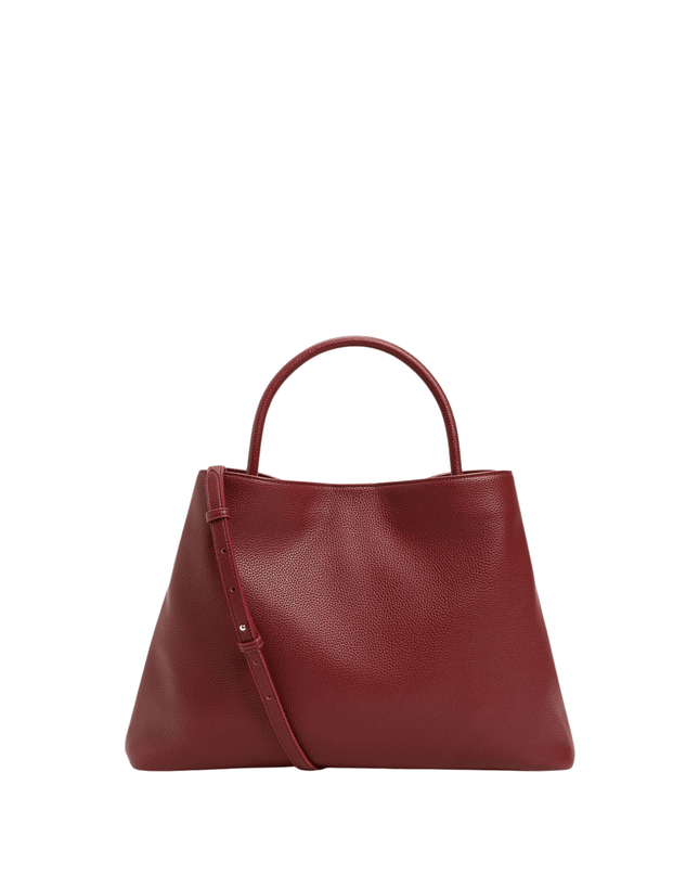 Borsa shopper con tasca e lock Oval T - Piedi Folli