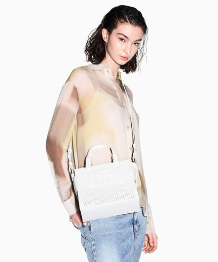 Borsa Shopper in tessuto tecnico monocromo - Piedi Folli