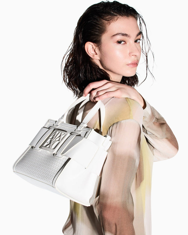 Borsa Shopper in tessuto tecnico monocromo - Piedi Folli