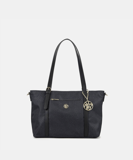 Borsa shopping cloud in tessuto logato - Piedi Folli