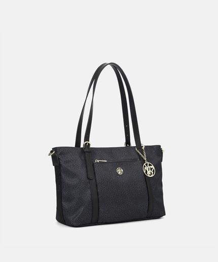 Borsa shopping cloud in tessuto logato - Piedi Folli