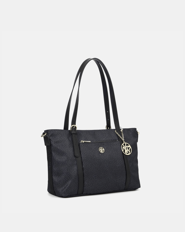 Borsa shopping cloud in tessuto logato - Piedi Folli