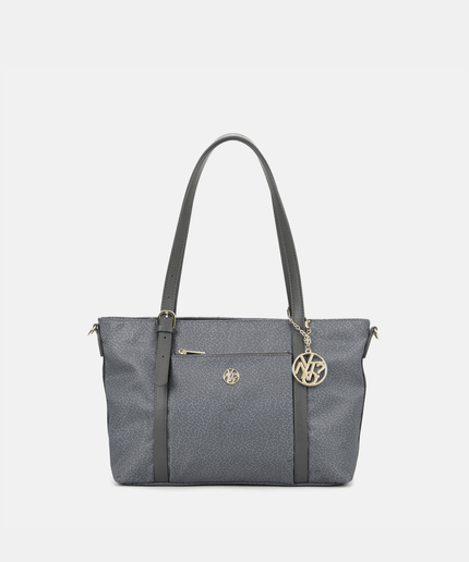 Borsa shopping cloud in tessuto logato - Piedi Folli