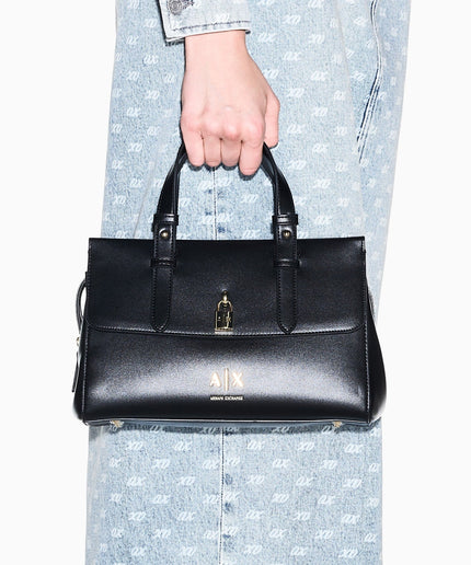 Borsa shopping con doppi manici e logo - Piedi Folli