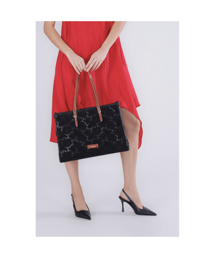 Borsa shopping grande in macrame' - Piedi Folli