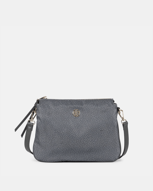 Borsa Tracolla Donna Cloud a 3 scomparti In Tessuto Logato - Piedi Folli