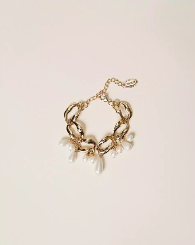 Bracciale a catena con perle - Piedi Folli