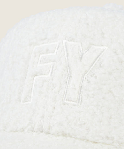 Cappellino sherpa con maxi ricamo FY tono su tono - Piedi Folli