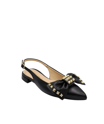 Chanel bassa nero con fiocco - Piedi Folli