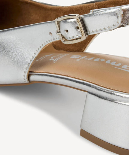 Chanel con cinturino alla caviglia - metallico - Piedi Folli