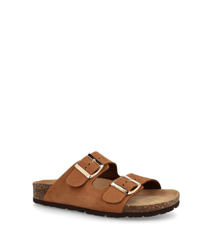 Ciabatta 11 THESIS R I VIBRAM NABUK BRANDY - Piedi Folli