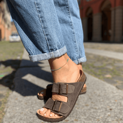 Ciabatta 11 THESIS R I VIBRAM NABUK T.MORO - Piedi Folli