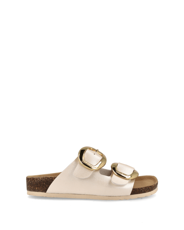 Ciabatta 95 thesis rh perlato met beige - Piedi Folli
