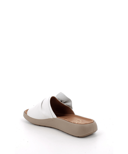 Ciabatta in pelle bianco - Piedi Folli