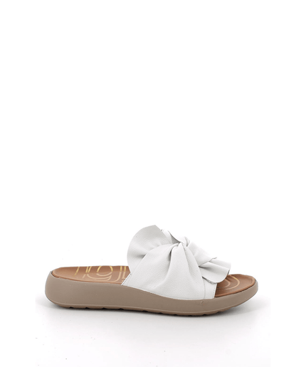 Ciabatta in pelle bianco - Piedi Folli