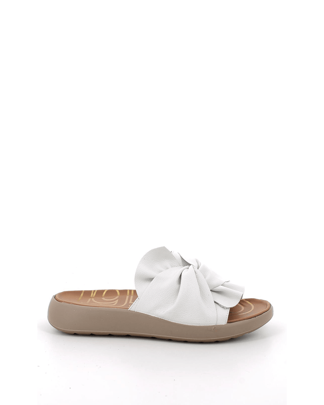 Ciabatta in pelle bianco - Piedi Folli