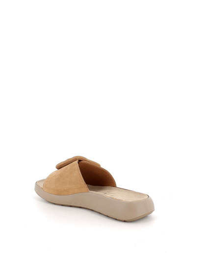 Ciabatta in pelle camel - Piedi Folli