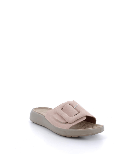 Ciabatta in pelle rosa - Piedi Folli