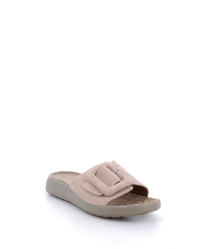 Ciabatta in pelle rosa - Piedi Folli